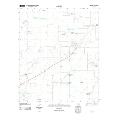 2010 Map of Blanket, 2010 Print