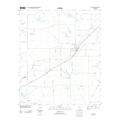 2012 Map of Blanket, 2012 Print