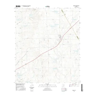 2016 Map of Blanket, 2016 Print