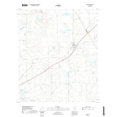 2019 Map of Blanket, 2019 Print