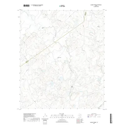 2019 Map of Blanket Springs, 2019 Print