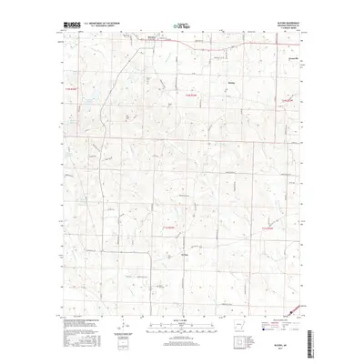 2017 Map of Blevins, 2017 Print