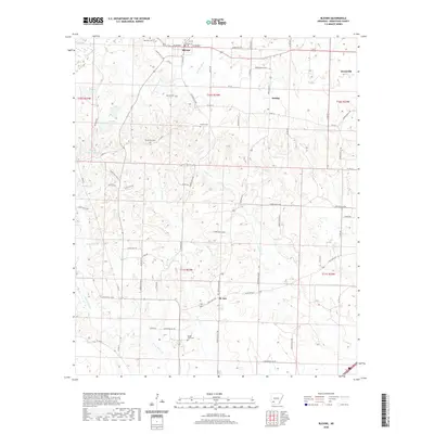 2020 Map of Blevins, 2020 Print