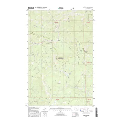 2017 Map of Blewett Pass, 2017 Print