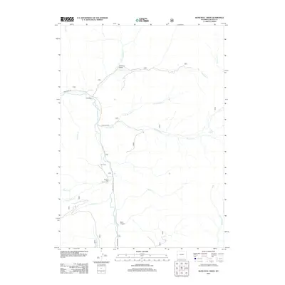 2012 Map of Blind Bull Creek, 2012 Print