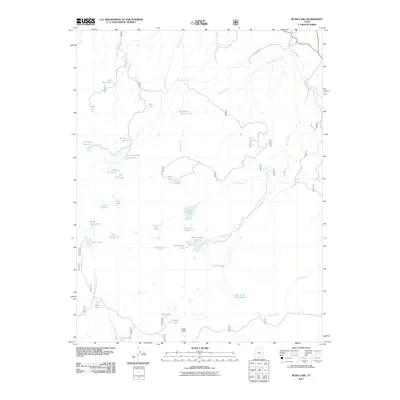 2011 Map of Blind Lake, 2011 Print