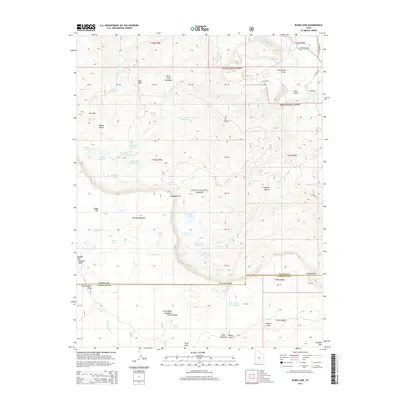 2014 Map of Blind Lake, 2014 Print