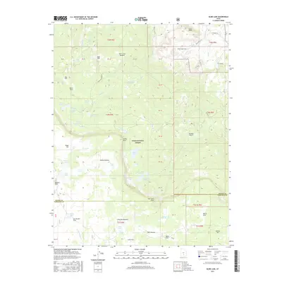 2017 Map of Blind Lake, 2017 Print