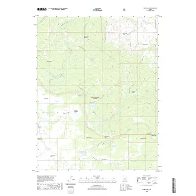 2020 Map of Blind Lake, 2020 Print