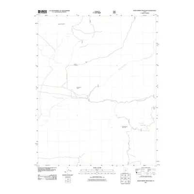 2011 Map of Blind Spring Mountain, 2011 Print