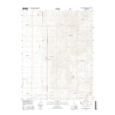 2014 Map of Blind Spring Mountain, 2014 Print