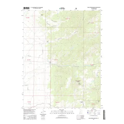 2017 Map of Blind Spring Mountain, 2017 Print