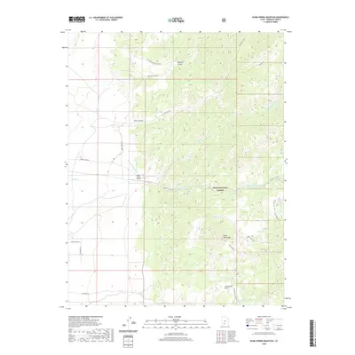 2020 Map of Blind Spring Mountain, 2020 Print