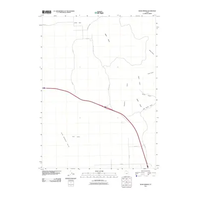2011 Map of Blind Springs, 2011 Print