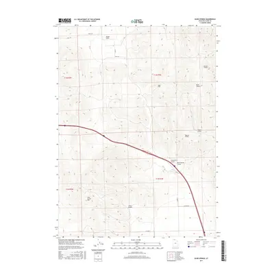 2017 Map of Blind Springs, 2017 Print