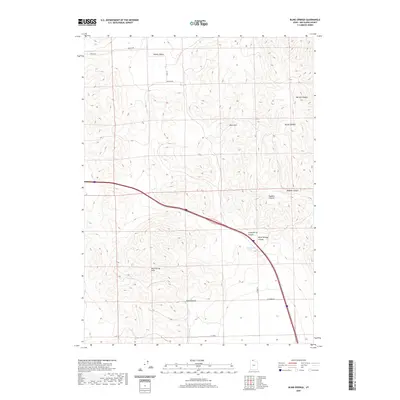 2020 Map of Blind Springs, 2020 Print