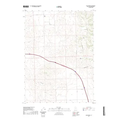 2023 Map of Blind Springs, 2023 Print
