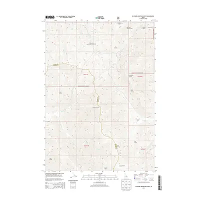 2013 Map of Blizzard Mountain North, 2013 Print