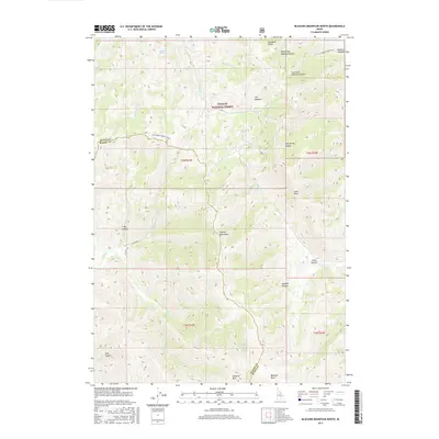 2017 Map of Blizzard Mountain North, 2017 Print