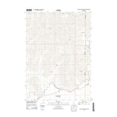 2013 Map of Blizzard Mountain South, 2013 Print