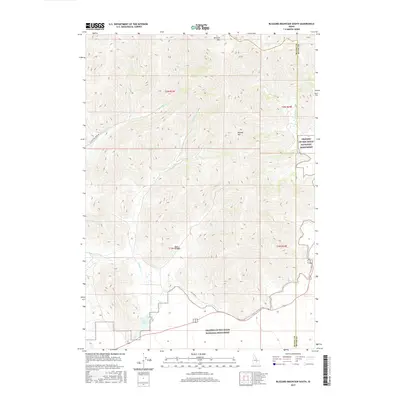 2017 Map of Blizzard Mountain South, 2017 Print