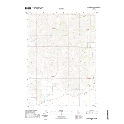 2020 Map of Blizzard Mountain South, 2020 Print