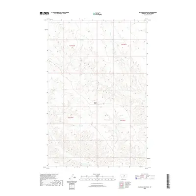 2020 Map of Blizzard Reservoir, 2020 Print