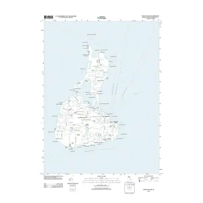 2012 Map of Block Island, 2012 Print