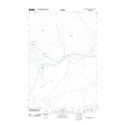 2011 Map of Block Mountain, 2011 Print