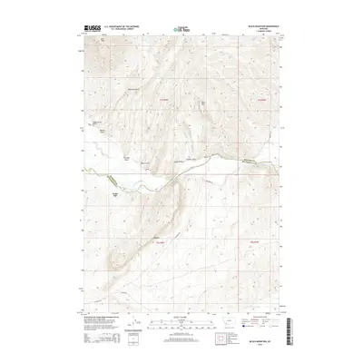 2014 Map of Block Mountain, 2014 Print