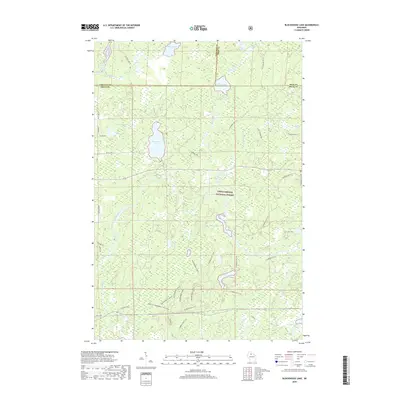 2018 Map of Blockhouse Lake, 2018 Print