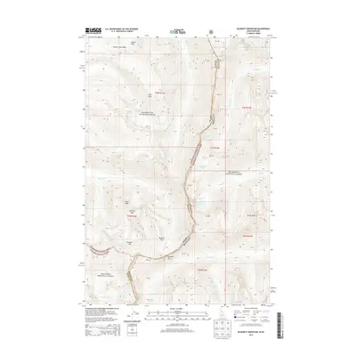 2013 Map of Blodgett Mountain, 2013 Print