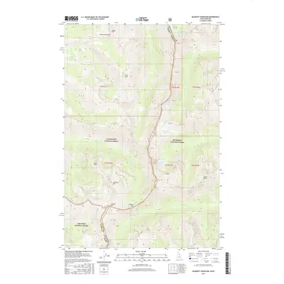 2017 Map of Blodgett Mountain, 2017 Print