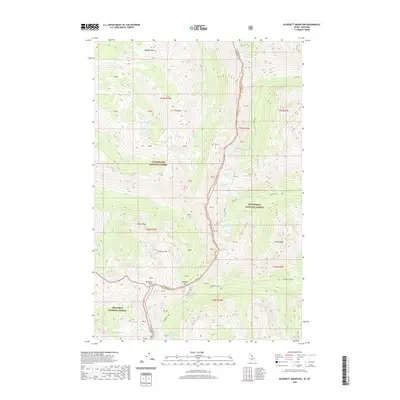 2020 Map of Blodgett Mountain, 2020 Print