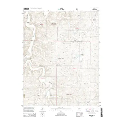 2015 Map of Bloodland, 2015 Print