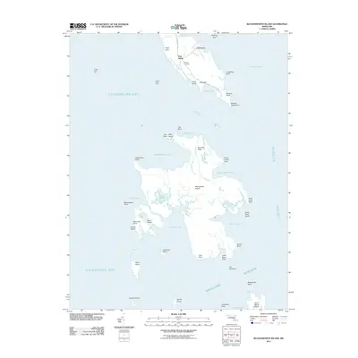2011 Map of Bloodsworth Island, 2011 Print