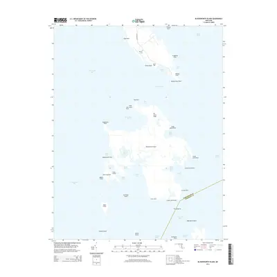 2014 Map of Bloodsworth Island, 2014 Print