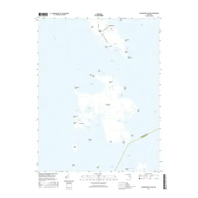 2017 Map of Bloodsworth Island, 2017 Print