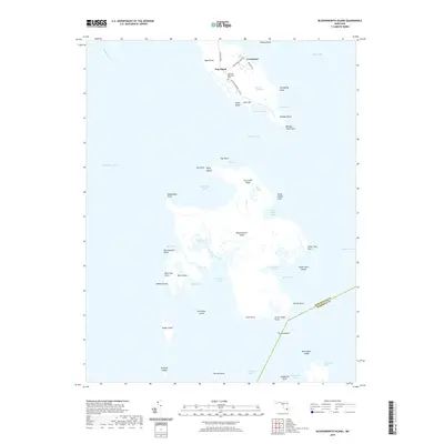 2019 Map of Bloodsworth Island, 2019 Print