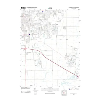 2012 Map of Bloomington East, 2012 Print
