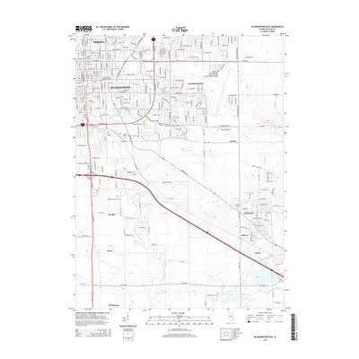 2015 Map of Bloomington East, 2015 Print