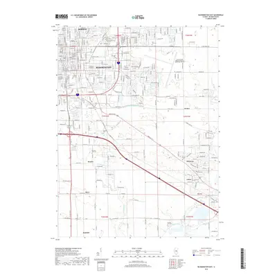 2018 Map of Bloomington East, 2018 Print