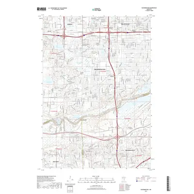2019 Map of Bloomington, 2019 Print