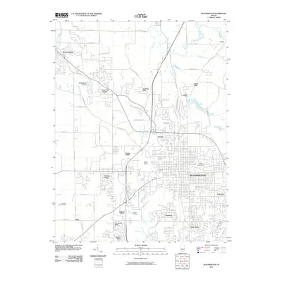 2010 Map of Bloomington, 2010 Print
