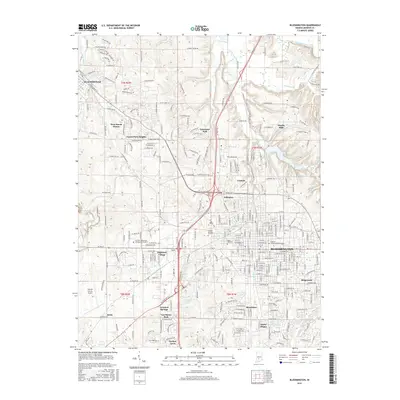 2016 Map of Bloomington, 2016 Print
