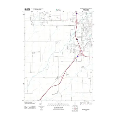 2012 Map of Bloomington West, 2012 Print