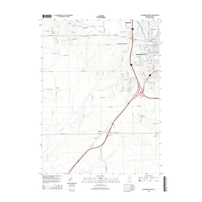 2015 Map of Bloomington West, 2015 Print