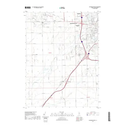 2018 Map of Bloomington West, 2018 Print
