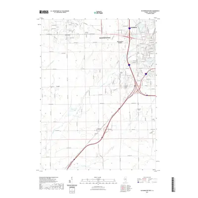 2021 Map of Bloomington West, 2021 Print