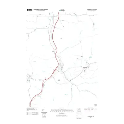 2013 Map of Blossburg, 2013 Print